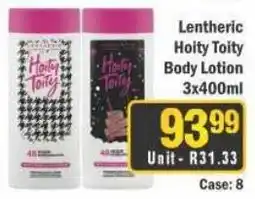 J&E Cash and Carry Lentheric Hoity Toity Body Lotion offer