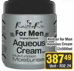 J&E Cash and Carry Reitzer for Men Aqueous Cream offer