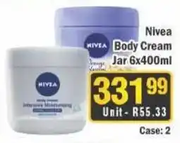 J&E Cash and Carry Nivea Body Cream Jar offer