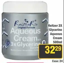 J&E Cash and Carry Reitzer 3X Glycerine Aqueous Cream offer