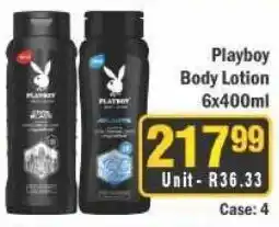 J&E Cash and Carry Playboy Body Lotion offer