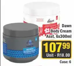 J&E Cash and Carry Dawn Body Cream offer