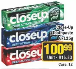 J&E Cash and Carry Close-Up Toothpaste offer