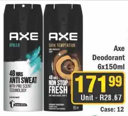 J&E Cash and Carry Axe Deodorant offer