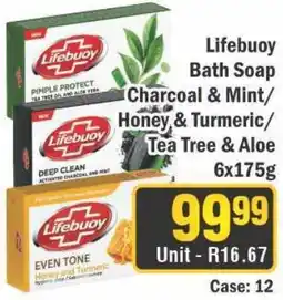 J&E Cash and Carry Lifebuoy Bath Soap Charcoal & Mint/ Honey & Turmeric/ Tea Tree & Aloe offer