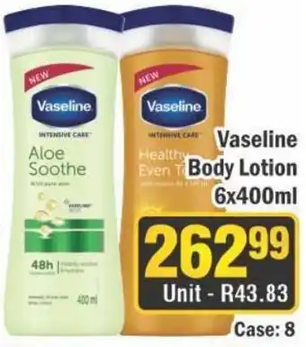 J&E Cash and Carry Vaseline Body Lotion offer