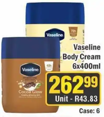J&E Cash and Carry Vaseline Body Cream offer