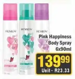 J&E Cash and Carry Pink Happiness Body Spray offer