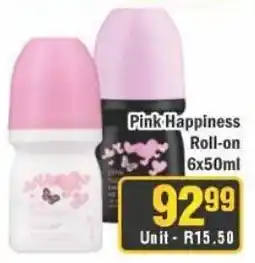 J&E Cash and Carry Pink Happiness Roll-on offer