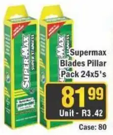 J&E Cash and Carry Supermax Blades Pillar Pack offer
