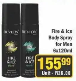 J&E Cash and Carry Fire & Ice Body Spray for Men offer