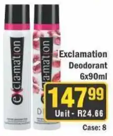 J&E Cash and Carry Exclamation Deodorant offer