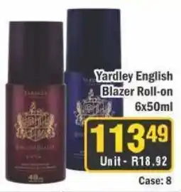 J&E Cash and Carry Yardley English Blazer Roll-on offer