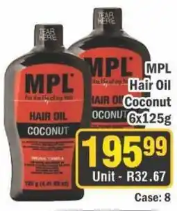 J&E Cash and Carry MPL Hair Oil Coconut offer