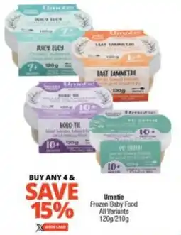 Checkers Umatie Frozen Baby Food All Variants offer
