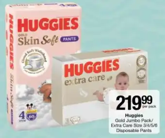 Huggies Gold Jumbo Pack/ Extra Care Disposable Pants