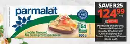 Checkers Parmalat Shisanyama/ Sweetmilk/ Cheddar/ Gouda/ Cheddar with Chilli Flavoured Full Cream Processed Cheese Slices offer