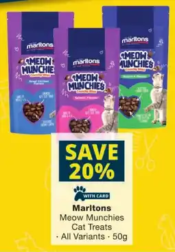 Checkers Marltons Meow Munchies Cat Treats offer