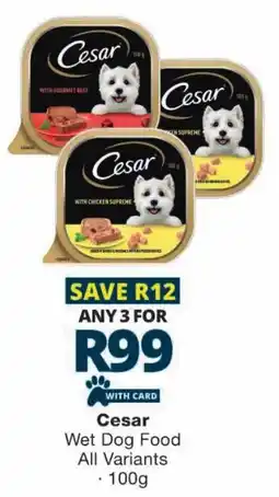 Checkers Cesar Wet Dog Food All Variants offer