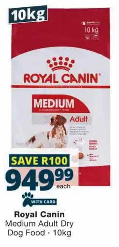 Checkers Royal Canin Medium Adult Dry Dog Food offer