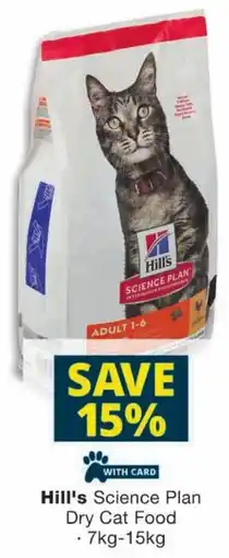 Checkers Hill's Science Plan Dry Cat Food offer