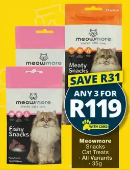 Checkers Meowmore Snacks Cat Treats offer