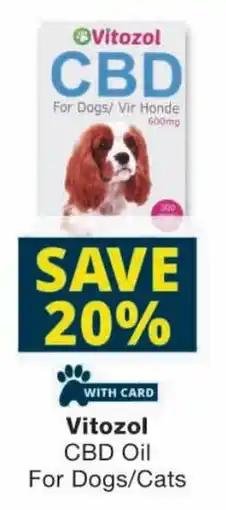 Checkers Vitozol CBD Oil For Dogs/ Cats offer