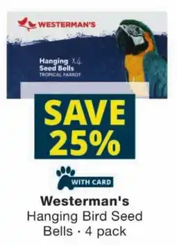 Checkers Westerman's Hanging Bird Seed Bells offer