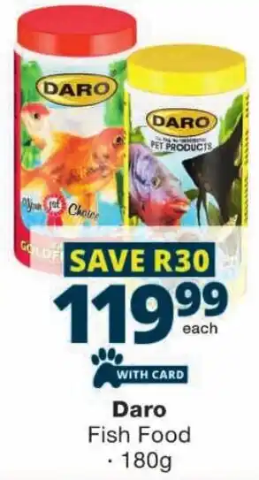 Checkers Daro Fish Food offer