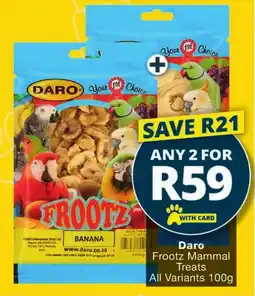 Checkers Daro Frootz Mammal Treats All Variants offer