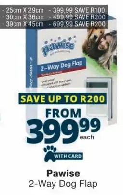 Checkers Pawise 2-Way Dog Flap offer