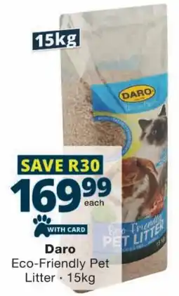 Checkers Daro Eco-Friendly Pet Litter offer