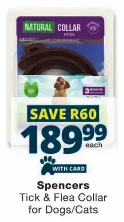 Checkers Spencers Tick & Flea Collar for Dogs/ Cats offer