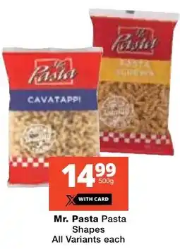 Checkers Mr. Pasta Pasta Shapes All Variants offer