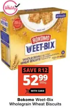 Checkers Bokomo Weet-Bix Wholegrain Wheat Biscuits offer