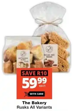 Checkers The Bakery Rusks All Variants offer