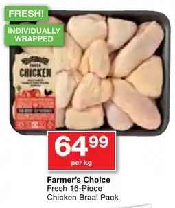 Checkers Farmer's Choice Fresh Chicken Braai Pack offer