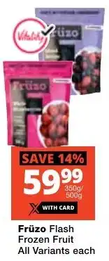 Checkers Früzo Flash Frozen Fruit All Variants offer