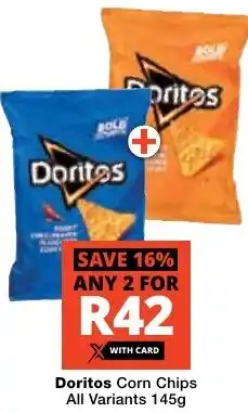 Checkers Doritos Corn Chips All Variants offer