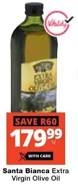 Checkers Santa Bianca Extra Virgin Olive Oil offer