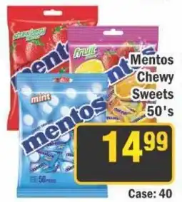 J&E Cash and Carry Mentos Chewy Sweets offer