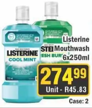 J&E Cash and Carry Listerine Mouthwash offer