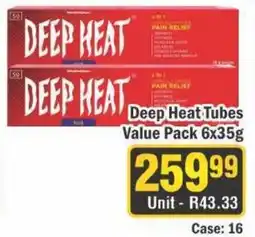 J&E Cash and Carry Deep Heat Tubes Value Pack offer
