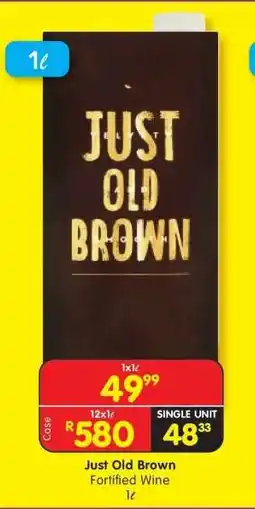 Shoprite Just Old Brown offer