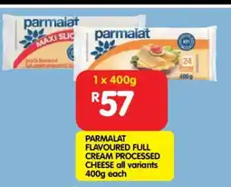 Shoprite PARMALAT FLAVOURED FULL CREAM PROCESSED CHEESE all variants 400g each offer