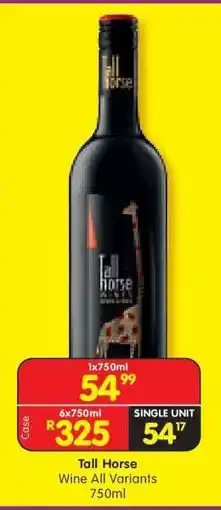 Shoprite Tall Horse offer