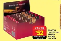 Shoprite BOSTON COFFEE 3IN1 PREMIX offer