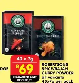 Shoprite Robertsons Spice Rajah Curry Powder offer