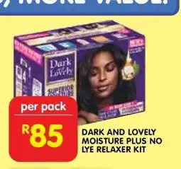 Shoprite DARK AND LOVELY MOISTURE PLUS NO LYE RELAXER KIT offer