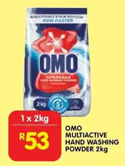 Shoprite OMO MULTIACTIVE HAND WASHING POWDER 2kg offer